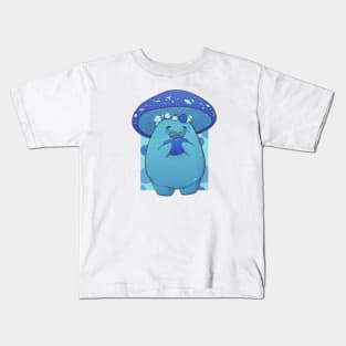 Blue berry Mushroom - Cute Mushroom Kawaii Design Kids T-Shirt